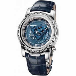 Ulysse Nardin Freak Blue Phantom Blue Dial Alligator Leather Automatic Men's Watch 020-81