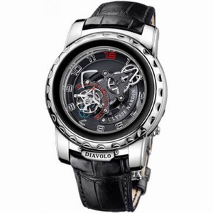 Ulysse Nardin Freak Diavolo Black Dial Alligator Leather Automatic Men's Watch 2080-115