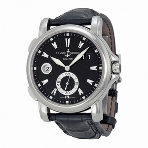 Ulysse Nardin GMT Big Date Black Dial Stainless Steel Men's Watch 243-55-92
