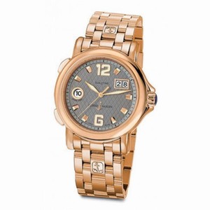 Ulysse Nardin GMT Dual Time Grey Dial 18 kt Rose Gold Automatic Men's Watch 226-87-8-61