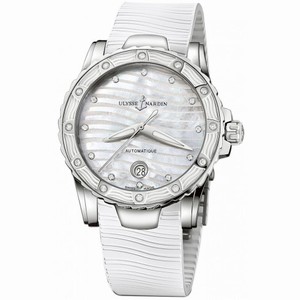 Ulysse Nardin Lady Marine Diver Mother of Pearl Dial Ladies Watch 8153-180E-3-10