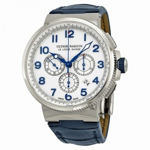 Ulysse Nardin Marine Chronograph White Dial Automatic Men's Watch 1503-150-60