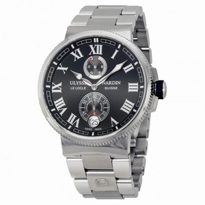 Ulysse Nardin Marine Chronometer Black Dial Men's Watch 1183-126-7M-42