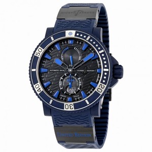 Ulysse Nardin Marine Chronometer Black Dial Blue Automatic Men's Watch 263-97LE-3C