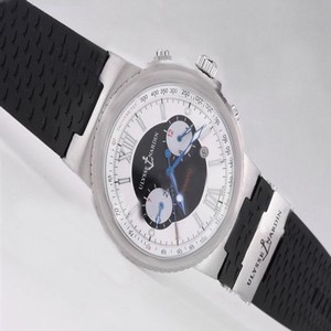 Ulysse Nardin Marine Collection 353-66-3/355 Stainless Steel Bezel Automatic Watch