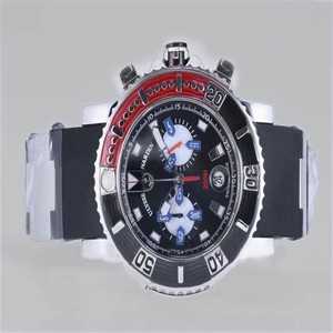 Ulysse Nardin Marine Collection 8003-102-3/92 Quartz Stainless Steel Bezel Black Dial Watch