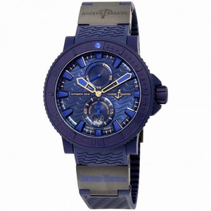 Ulysse Nardin Marine Diver Blue Ocean Automatic Blue Dial Blue Rubber Men's Watch 263-99LE-3C