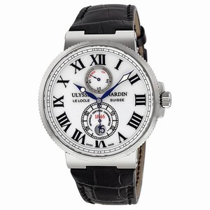 Ulysse Nardin Maxi Marine Automatic White Dial Stainless Steel Men's Watch 263-67-40