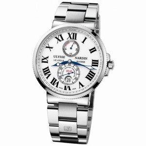 Ulysse Nardin Maxi Marine Chronometer White Dial Stainless Steel Automatic Men's Watch 263-67-7M-40