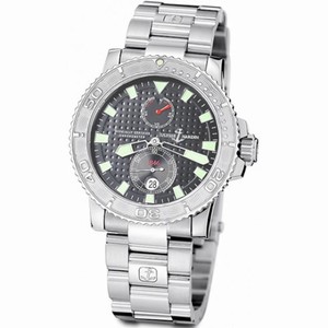 Ulysse Nardin Maxi Marine Diver Chronograph Grey Dial Stainless Steel Men's Watch 263-33-7-91