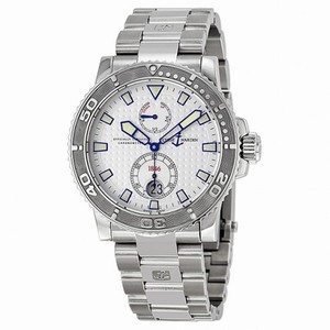 Ulysse Nardin Maxi Marine Diver Chronometer Automatic Silver Dial Stainless Steel Men's Watch 263-33-7