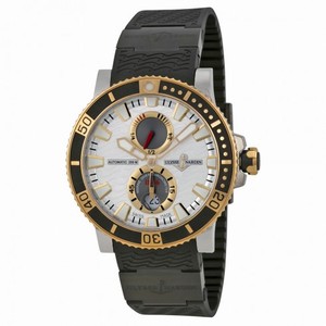 Ulysse Nardin Maxi Marine Diver Silver Dial Titanium Rose Gold Men's Watch 265-90-3C-91