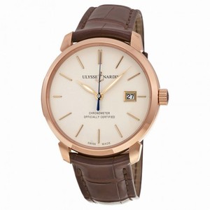 Ulysse Nardin San Marco Classico Ivory Dial 18kt Rose Gold Men's Watch 8156-111-2-91