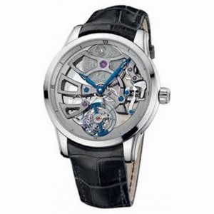 Ulysse Nardin Skeleton Tourbillon Manufacture 18ct. White Gold Men's Watch 1700-129