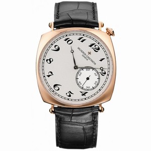 Vacheron Constantin Historiques American Silver Dial Black Leather Men's Watch 82035000R-9359