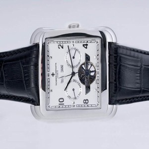 Vacheron Constantin Malte 30080/000P-9357 Black Crocodile Leather Strap 38x47mm Watch