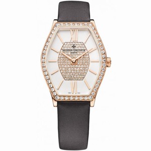 Vacheron Constantin Malte Silver Diamond Pave Dial Ladies Watch 25530000R-9802