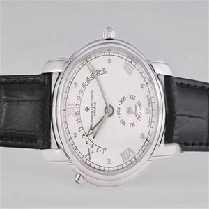 Vacheron Constantin Patrimony 47245 White Gold 38mm White Dial Watch
