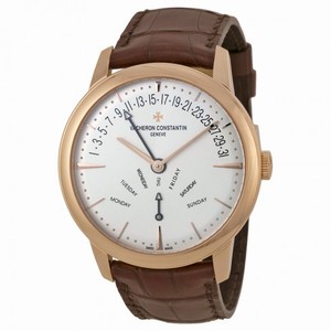 Vacheron Constantin Patrimony Contemporary Silver Dial Brown Leather Men's Watch 86020000R-9239