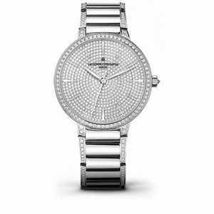 Vacheron Constantin Patrimony Pave Dial Ladies Watch 86615/CA2G-9838