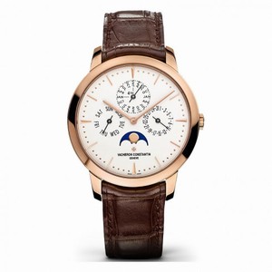 Vacheron Constantin Patrimony Perpetual Calendar Pink Gold Men's Watch 43175000R-9687