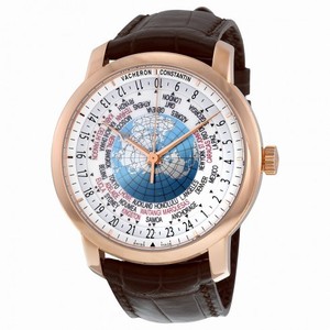 Vacheron Constantin Patrimony Traditionnelle Silver Dial Brown Leather Men's Watch 86060000R-9640