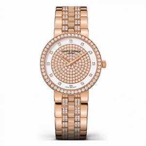 Vacheron Constantin Traditionnelle Center Diamond Pave Dial Ladies Watch 25554/Q03R-9696