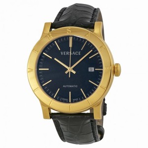 Versace Acron Black Dial Leather Men's Watch 17A70D009S009