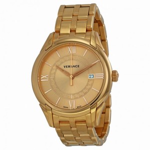 Versace Apollo Gold Dial Rose Gold-plated Men's Watch VFI06-0013