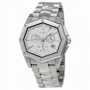 Versace Atelier Chronograph White Dial Stainless Steel Men's Watch 13C99D001-S099