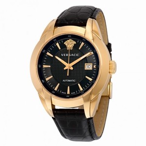Versace Character Black Dila Black Crocodile Leather Men's Watch 25A380D008-S009