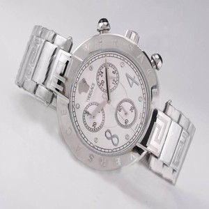 Versace Dv One A541221 Quartz Chronograph White Dial Round Watch