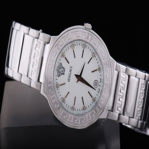 Versace Dv One A541221 Silver Stainless Steel Strap White Dial 36mm Watch