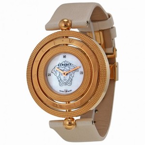 Versace Eon Mother of Pearl Diamond Dial Satin Ladies Watch 80Q80SD497-S002