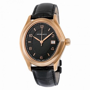 Versace Master Black Dial Rose Gold-plated  Stainless Steel Ladies Watch 20Q80D009-S009