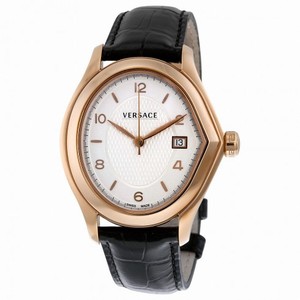 Versace Master White Dial Black Leather Ladies Watch 20Q80D001-S009