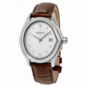 Versace Master White Dial Brown Leather Ladies Watch 20Q99D001-S497