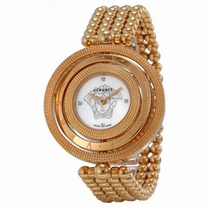 Versace Mother of Pearl Dial Rose Gold PVD Ladies Watch 80Q80SD497-S080
