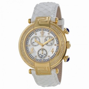 Versace New Reve Mother of Pearl White Leather Ladies Watch VER-68C71SD498-S001