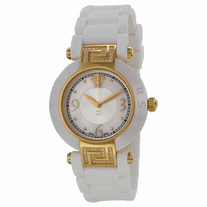 Versace Reve White Mother of Pearl Dial White Ceramic Ladies Watch 92QCP11D497-S001