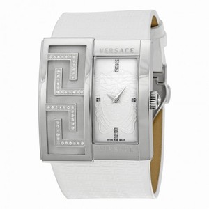 Versace V-Greca White Dial Diamond Ladies Watch 65Q91SD002-S001