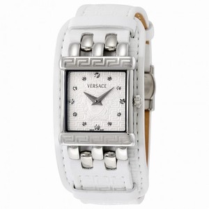 Versace V-Square White Dial Stainless Steel Ladies Watch 61Q99SD001 S001