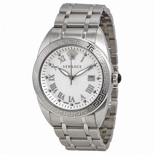Versace V-Spirit Silver Dial Stainless Steel Ladies Watch VFE040013