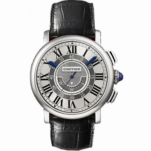 Cartier Rotonde Central Chronograph 18kt White Gold Case Unisex Watch W1556051