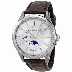 Zenith Captain Moonphase Automatic Silver Dial Men's Watch 03214069102C498