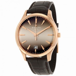 Zenith Captain Central Second Grey Dial Brown Leather Men's Watch 18.2020.670/22.C498