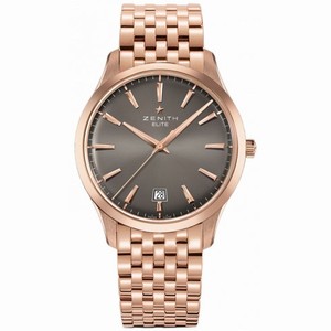 Zenith Captain Central Second Grey Dial Rose Gold Polished Men's Watch 18.2020.670/22.M2020