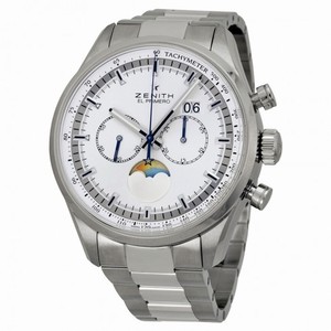 Zenith Chronomaster Helios Silver Dial Chronograph Stainless Steel Men's Watch 032160404702M2160