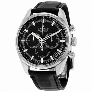 Zenith El Primero 36'000 VpH Black Dial Chronograph Automatic Men's Watch 03208040021C496