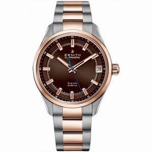 Zenith El Primero Espada Brown Dial Two-Tone Stainlesss Steel Men's Watch 51.2170.4650/75.M2170